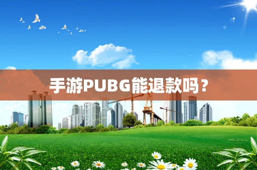 手游PUBG能退款吗？